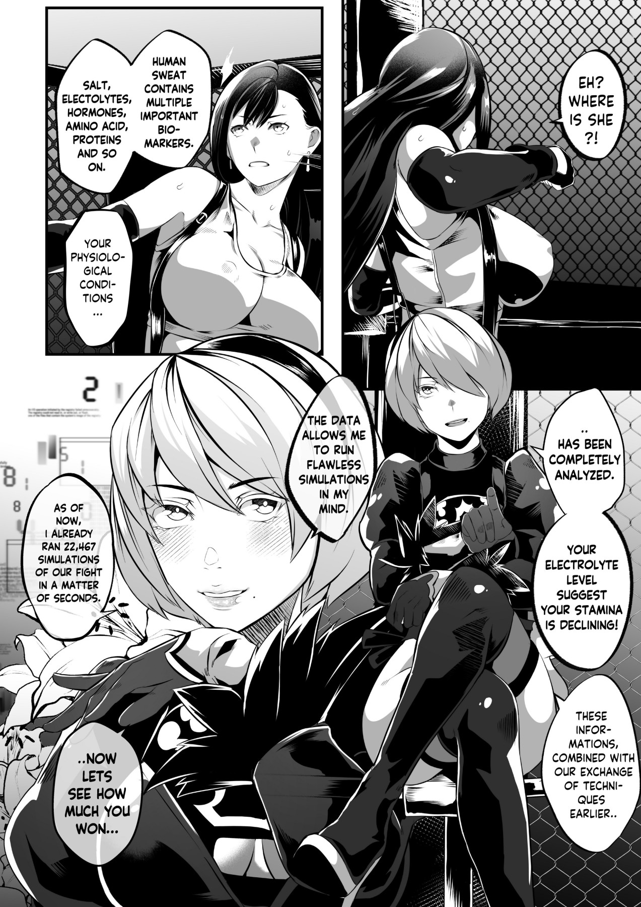 Hentai Manga Comic-Square off! 2B vs Tifa-Read-21